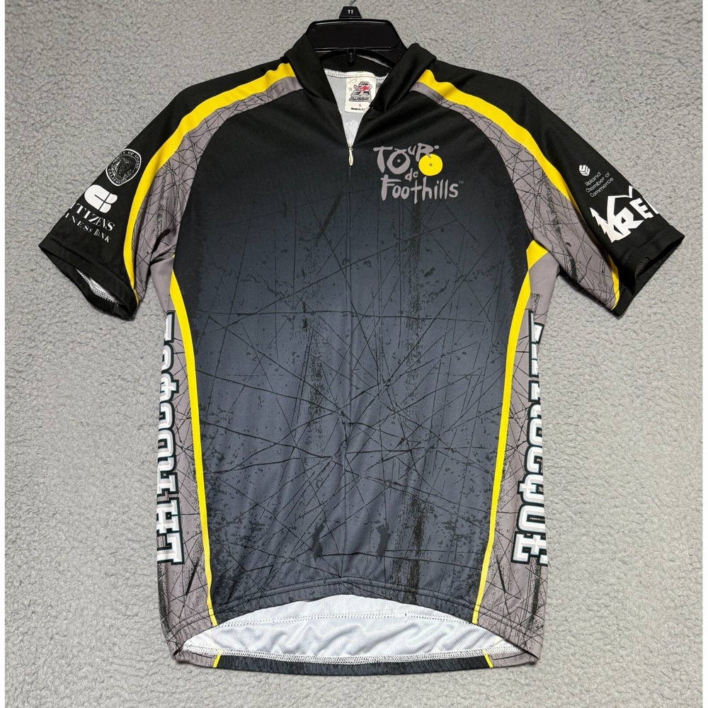 AUSSIE Cycling Jersey 3/4 zip Tour de Foothills Mens Large